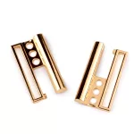 Arany színű fém kabátcsat / kapocs: 50 mm széles