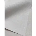 Fehér csillogó texturált egyszínű (lángálló, mosható) vlies-vinyl tapéta