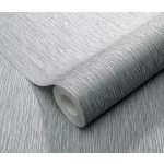 Ezüst csillogó texturált egyszínű (lángálló, mosható) vlies-vinyl tapéta