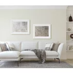 Krém csillogó texturált egyszínű (lángálló, mosható) vlies-vinyl tapéta