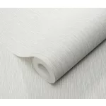 Fehér/halványszürke csillogó texturált egyszínű (lángálló, mosható) vlies-vinyl tapéta