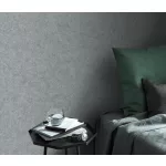 Ezüst kőhatású texturált egyszínű (lángálló, mosható) vlies-vinyl tapéta