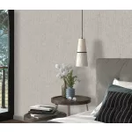 Secret Garden: Bézs ezüsttel márvány hatású (lángálló, mosható) vlies-vinyl tapéta