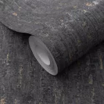 Secret Garden: Antracit bronzzal márvány hatású (lángálló, mosható) vlies-vinyl tapéta