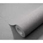 Középszürke texturált egyszínű (lángálló, mosható) vlies-vinyl tapéta