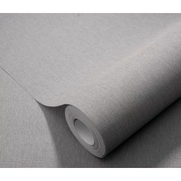   Középszürke texturált egyszínű (lángálló, mosható) vlies-vinyl tapéta
