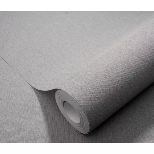 Középszürke texturált egyszínű (lángálló, mosható) vlies-vinyl tapéta