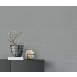 Középszürke texturált egyszínű (lángálló, mosható) vlies-vinyl tapéta