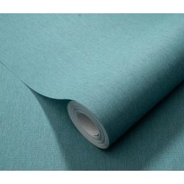   Türkizkék texturált egyszínű (lángálló, mosható) vlies-vinyl tapéta