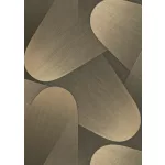 Elysium 70's évek sötét alapon aranybarna metálos (lángálló, mosható) vlies-vinyl tapéta