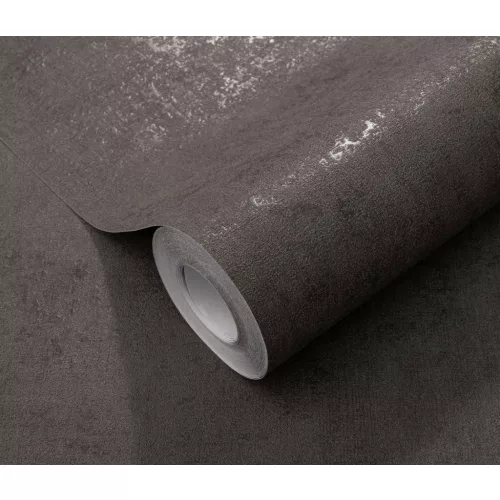 Elle Decoration 4 betonmintás sötétszürke (lángálló, mosható) vlies-vinyl tapéta