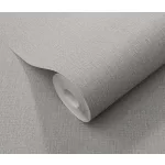 Elle Decoration 4 Középszürke egyszínű textilhatású (lángálló, mosható) vlies-vinyl tapéta