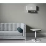 Elle Decoration 4 Középszürke egyszínű textilhatású (lángálló, mosható) vlies-vinyl tapéta