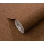 Elle Decoration 4 Terracotta egyszínű textilhatású (lángálló, mosható) vlies-vinyl tapéta