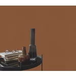 Elle Decoration 4 Terracotta egyszínű textilhatású (lángálló, mosható) vlies-vinyl tapéta