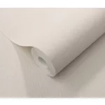 Elle Decoration 4 Halványbézs egyszínű textilhatású (lángálló, mosható) vlies-vinyl tapéta