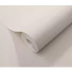 Krém lenes keresztszövés-textúrájú egyszínű (lángálló, mosható) vlies-vinyl tapéta