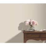 Elle Decoration 4 Halványbézs egyszínű textilhatású (lángálló, mosható) vlies-vinyl tapéta