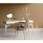 Elle Decoration 4 Fényes arany egyszínű textilhatású (lángálló, mosható) vlies-vinyl tapéta