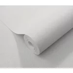 Elle Decoration 4 Halványszürke egyszínű textilhatású (lángálló, mosható) vlies-vinyl tapéta