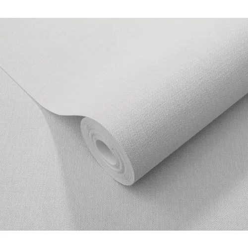 Elle Decoration 4 Halványszürke egyszínű textilhatású (lángálló, mosható) vlies-vinyl tapéta