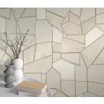 Elle Decoration 4 Krém-fehér-arany modern mintás (lángálló, mosható) vlies-vinyl tapéta