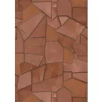 Elle Decoration 4 Terracotta-arany modern mintás (lángálló, mosható) vlies-vinyl tapéta