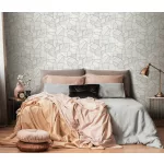 Elle Decoration 4 Fehér-szürke-ezüst modern mintás (lángálló, mosható) vlies-vinyl tapéta