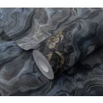 Elle Decoration 4 Szürke-arany márvány mintás (lángálló, mosható) vlies-vinyl tapéta