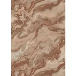 Elle Decoration 4 Terracotta-bronzos márvány mintás (lángálló, mosható) vlies-vinyl tapéta