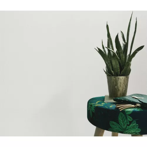 Törtfehér lenes textúrájú egyszínű (lángálló, mosható) vlies-vinyl tapéta