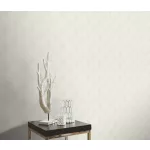 Elle Decoration 4 Törtfehér-gyöngyház art deco mintás (lángálló, mosható) vlies-vinyl tapéta