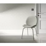 Elle Decoration 4 Törtfehér-gyöngyház art deco mintás (lángálló, mosható) vlies-vinyl tapéta