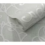 Opus: Zöld klasszikus ornamentika (mosható) vlies alapon hab felületű tapéta