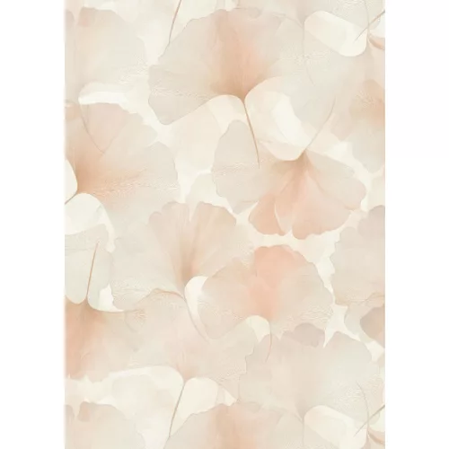 Elysium barackos szaténfényű Ginkgo Biloba (lángálló, mosható) vlies-vinyl tapéta