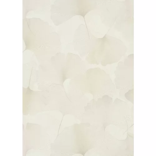 Elysium krém szaténfényű Ginkgo Biloba (lángálló, mosható) vlies-vinyl tapéta