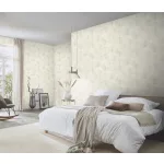 Elysium krém szaténfényű Ginkgo Biloba (lángálló, mosható) vlies-vinyl tapéta