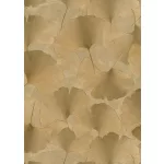 Elysium arany Ginkgo Biloba (lángálló, mosható) vlies-vinyl tapéta