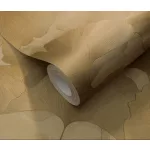 Elysium arany Ginkgo Biloba (lángálló, mosható) vlies-vinyl tapéta