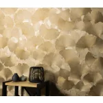 Elysium arany Ginkgo Biloba (lángálló, mosható) vlies-vinyl tapéta