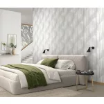 Elysium Futura fényes bézses-halványszürke (lángálló, mosható) vlies-vinyl tapéta