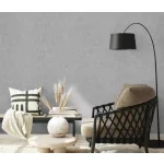 Elysium enyhén csillogó egyszínű szürke (lángálló, mosható) vlies-vinyl tapéta