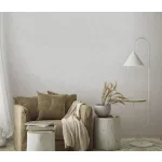 Elysium enyhén csillogó egyszínű halványszürke (lángálló, mosható) vlies-vinyl tapéta