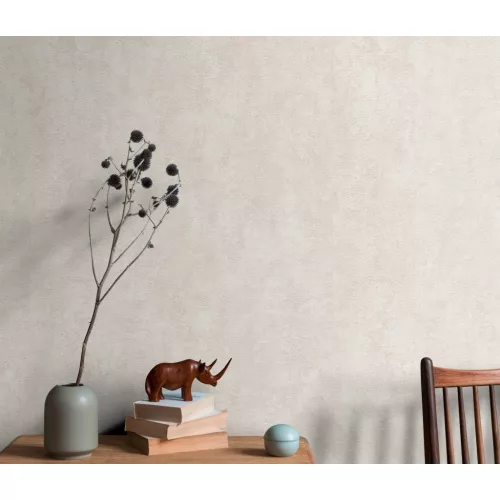 Világos drapp betonmintás (lángálló, mosható) vlies-vinyl tapéta