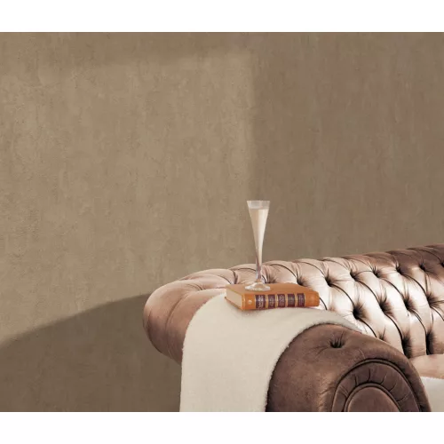 Natúros barna betonmintás (lángálló, mosható) vlies-vinyl tapéta