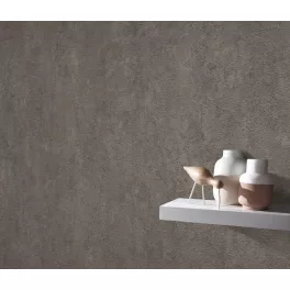   Sötétebb barnás-szürkés betonmintás (lángálló, mosható) vlies-vinyl tapéta