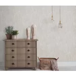 Taupe barnás-szürkés betonmintás (lángálló, mosható) vlies-vinyl tapéta