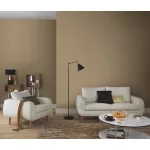 Natúros barna textúrájú egyszínű (lángálló, mosható) vlies-vinyl tapéta