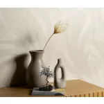 Elysium krém fényes toll mintás (lángálló, mosható) vlies-vinyl tapéta