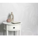 Elysium világos fényes toll mintás (lángálló, mosható) vlies-vinyl tapéta